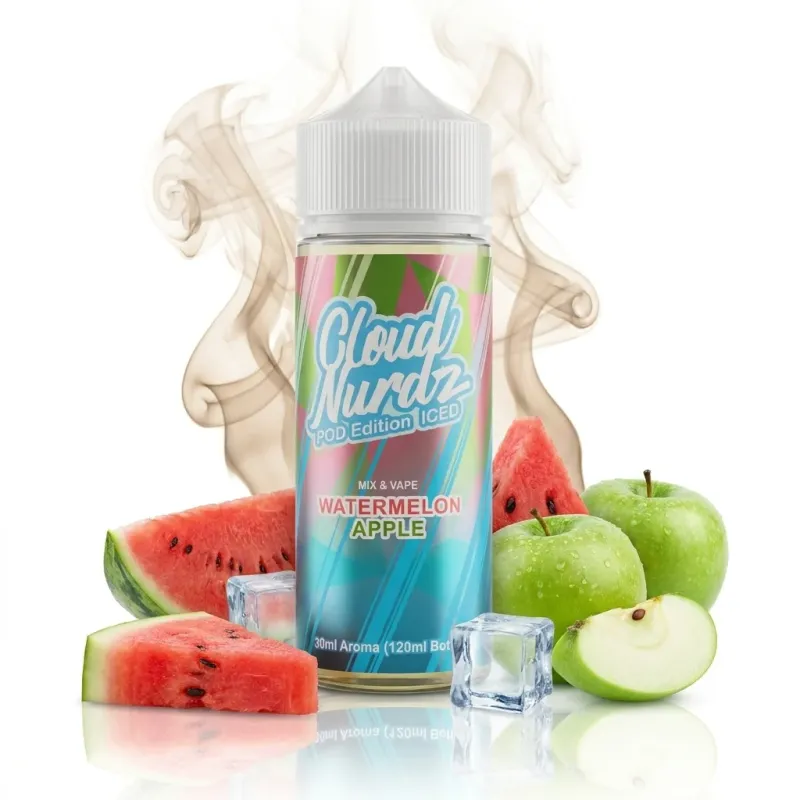 CLOUD NURDZ POD EDITION ICED WATERMELON APPLE 120ML