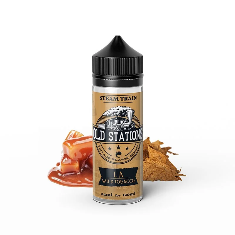STEAM TRAIN OLD STATIONS LA WILD TOBACCO 120ML