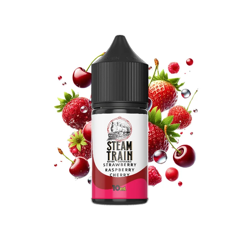 STEAM TRAIN EDITION DISPOSABLE STRAWBERRY RASPBERRY CHERRY 30ML