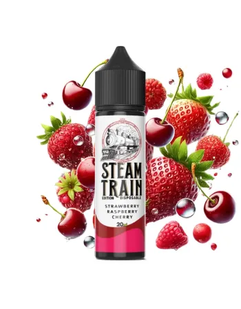 STEAM TRAIN EDITION DISPOSABLE STRAWBERRY RASPBERRY CHERRY 60ML
