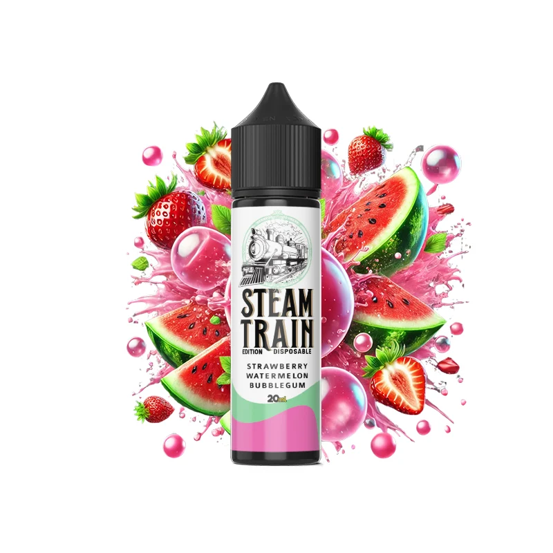 STEAM TRAIN EDITION DISPOSABLE STRAWBERRY WATERMELON BUBBLEGUM 60ML