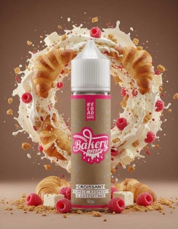 RELOAD VAPE BAKERY DRIP CROISSANT CRUMBLE, RASPBERRY & CHEESECAKE 60ML