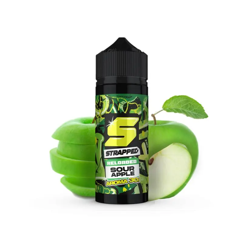 STRAPPED RELOADED SOUR APPLE 120ML