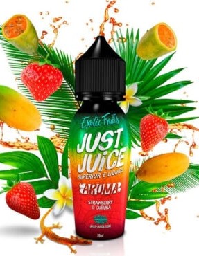 JUST JUICE EXOTIC FRUITS STRAWBERRY & CURUBA 60ML