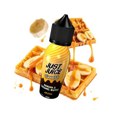 JUST JUICE DESSERTS BANANA & CARAMEL WAFFLE 60ML