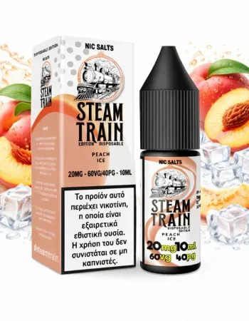 STEAM TRAIN EDITION DISPOSABLE PEACH ICE 20MG – 60VG/40PG – 10ML