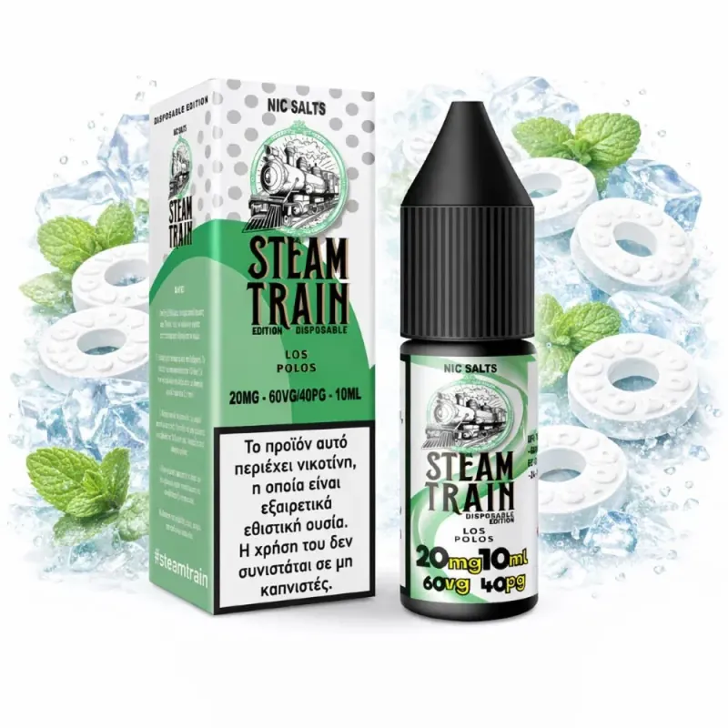 STEAM TRAIN EDITION DISPOSABLE LOS POLOS 20MG – 60VG/40PG – 10ML