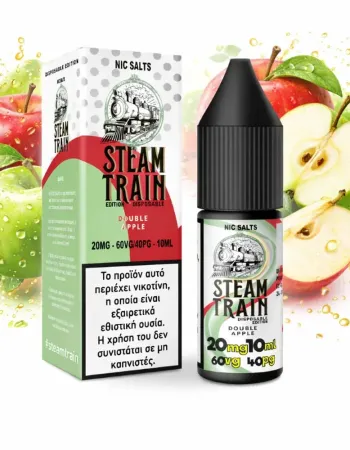 STEAM TRAIN EDITION DISPOSABLE DOUBLE APPLE 20MG – 60VG/40PG – 10ML