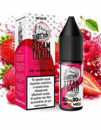 STEAM TRAIN EDITION DISPOSABLE STRAWBERRY RASPBERRY CHERRY 20MG – 60VG/40PG – 10ML