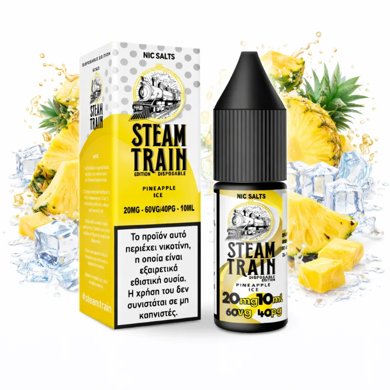 STEAM TRAIN EDITION DISPOSABLE PINEAPPLE ICE 20MG – 60VG/40PG – 10ML