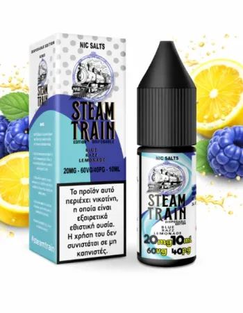 STEAM TRAIN EDITION DISPOSABLE BLUE RAZZ LEMONADE 20MG – 60VG/40PG – 10ML