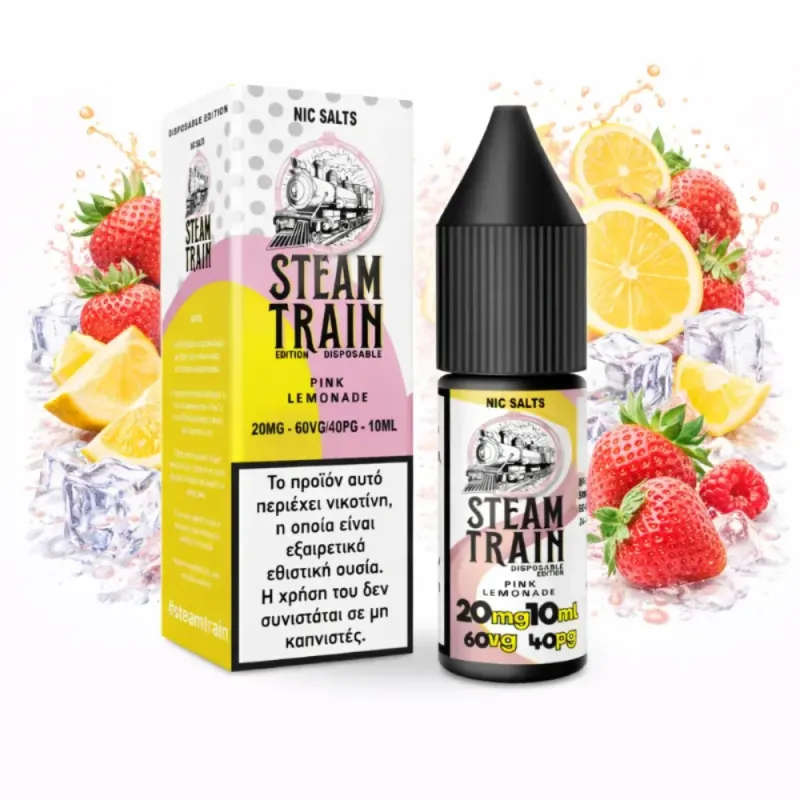 STEAM TRAIN EDITION DISPOSABLE PINK LEMONADE 20MG – 60VG/40PG – 10ML
