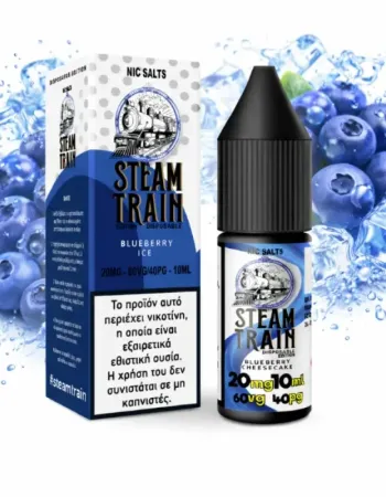 STEAM TRAIN EDITION DISPOSABLE BLUEBERRY ICE 20MG – 60VG/40PG – 10ML