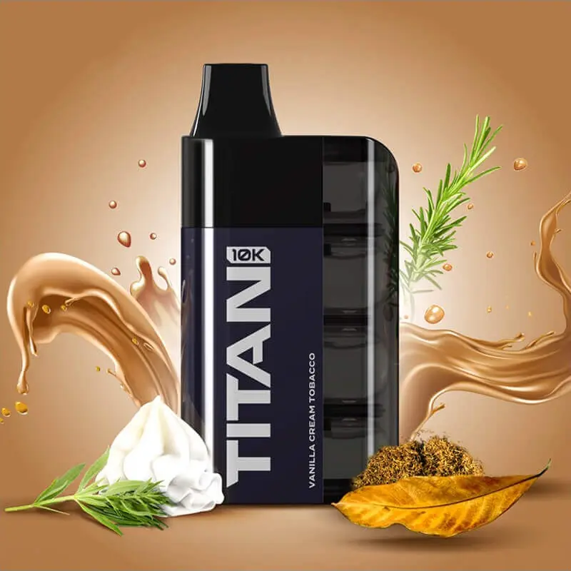 TITAN 10K PUFFS 20MG VANILLA CREAM TOBACCO