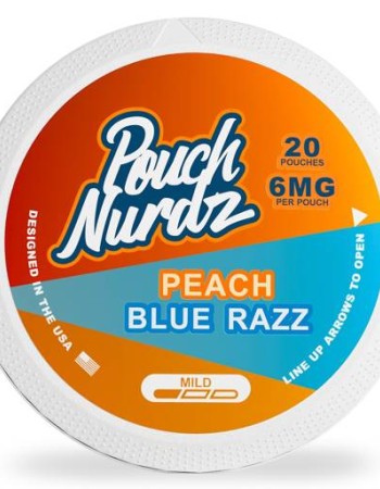 POUCH NURDZ 6MG PEACH BLUE RAZZ