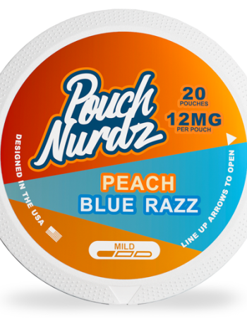 POUCH NURDZ 12MG PEACH BLUE RAZZ