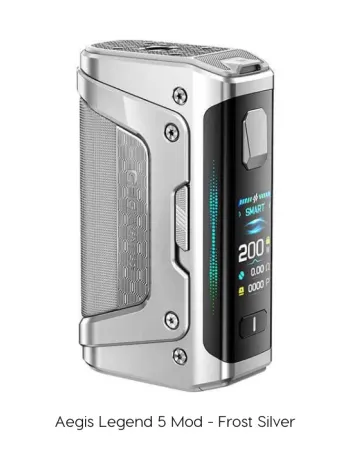 GEEKVAPE AEGIS LEGEND 5 MOD FROST SILVER
