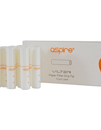 ASPIRE VILTER FILTER DRIP TIP 10PCS WHITE