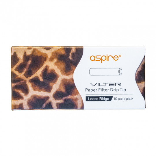 ASPIRE VILTER FILTER DRIP TIP 10PCS LOESS RIDGE