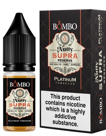 BOMBO PLATINUM TOBACCOS NUTTY SUPRA RESERVE SALT 20MG 10ML