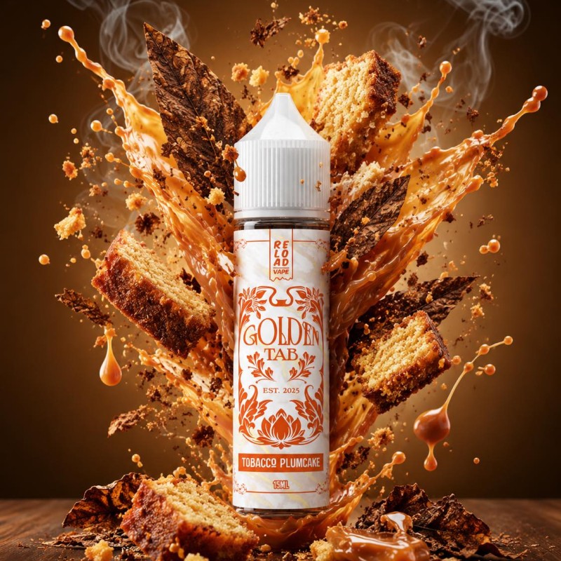 RELOAD VAPE GOLDEN TAB TOBACCO PLUMCAKE 60ML